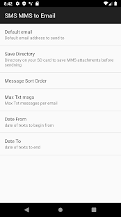 SMS MMS to Email Screenshot