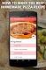 screenshot of Dough and pizza recipes