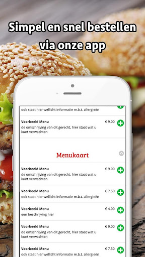 Android application Juicy Burgers Zwaag screenshort