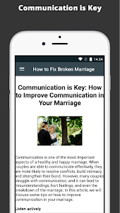 How to Fix Broken Marriage
