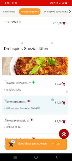 Seven Pizza Service Screen 3