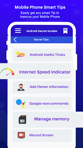 All Secret Codes for Android Screen 2