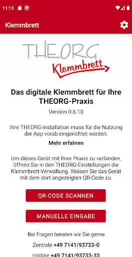 Android application THEORG Klemmbrett screenshort