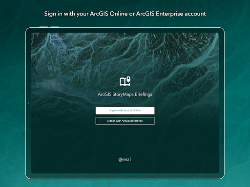 ArcGIS StoryMaps Briefings screenshot 9