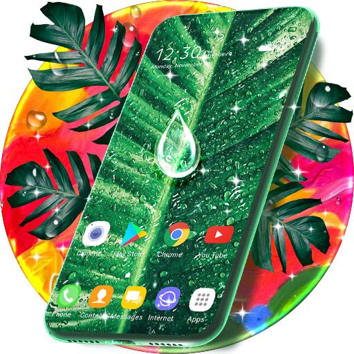 Tropical Rain Wallpaper Theme logo