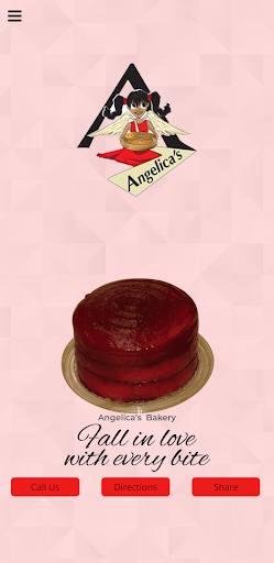 Android application Angelica's Bakery screenshort