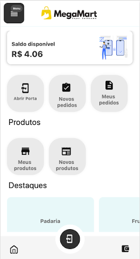 Android application MegaMart Parceiro screenshort