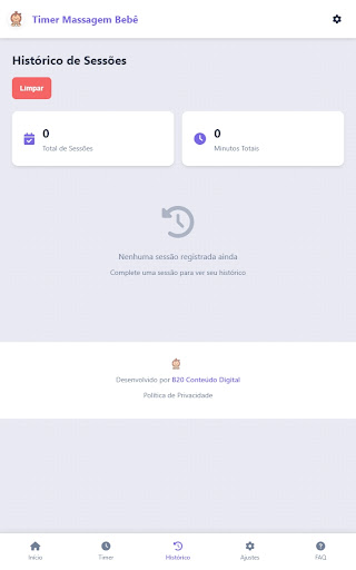 Timer Massagem do Bebê