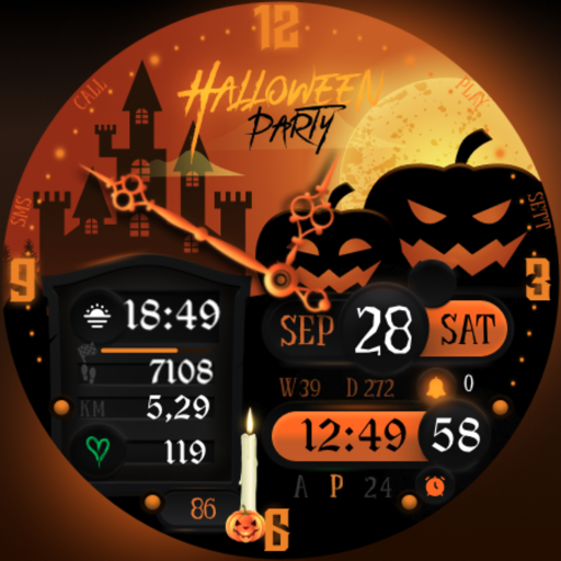 G026 Halloween Watch Face Logo