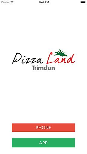 Android application Pizza Land screenshort
