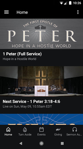 Android application The City Gates Church screenshort