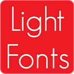 Cover Image of Download Light fonts for FlipFont  APK