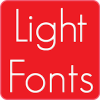 Light fonts for FlipFont