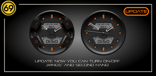 [69D] W2079 hybrid watch face Screen 2