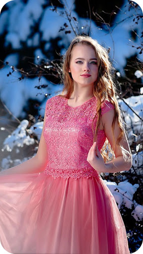 Snowfall Photo frame  Cut paste Editor