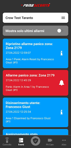 MyPumaSecurity Screen 2