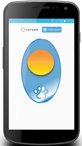 Android application Dog whistle n clicker trainer screenshort