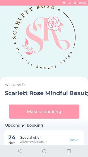 Android application Scarlett Rose Mindful Beauty screenshort