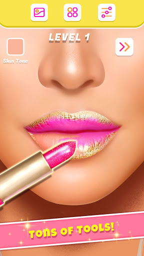 Lip Art Makeup Artist - Relaxing Girl Art Games screenshots 2
