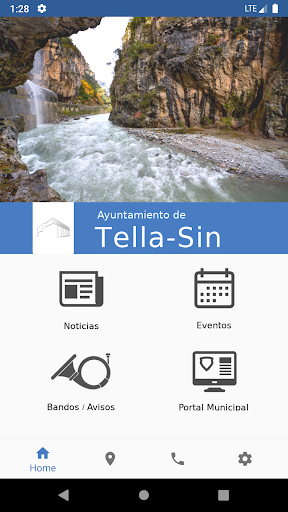 Android application Ayuntamiento de Tella-Sin screenshort
