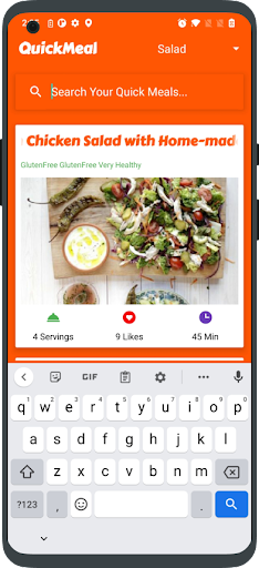 QuickMeal Screen 3