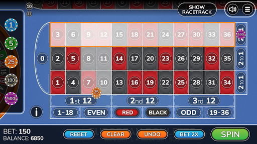 Android application Roulette trainer by Bojoko screenshort