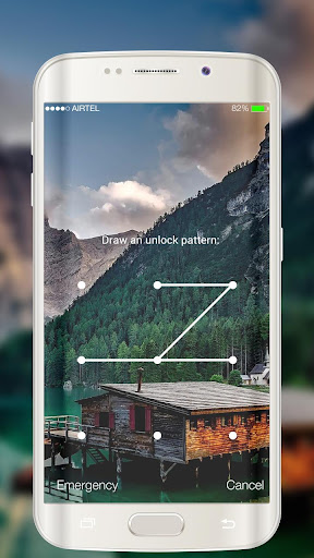 Android application Pattern Lock Screen screenshort