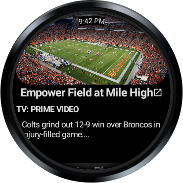 Android application Premium NFL app for Wear screenshort