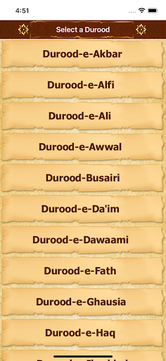 Android application Durood Explorer screenshort