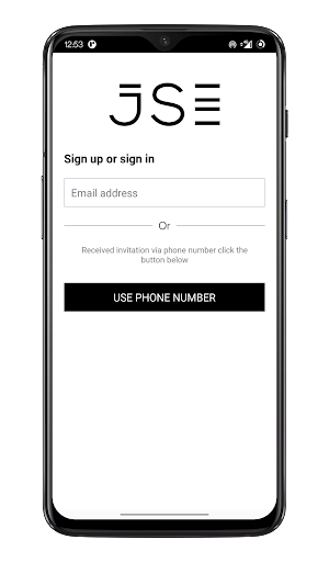 Android application JSE Visitor screenshort