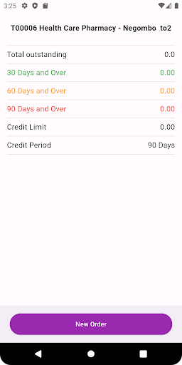 TRANZ PHARMA SFA Screen 3