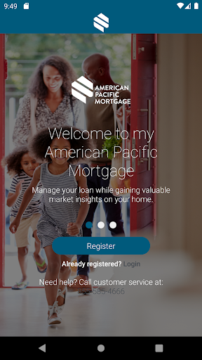 Android application American Pacific Mortgage UAT screenshort
