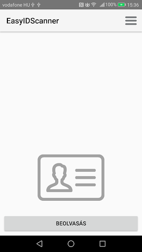 Android application EasyIDScanner screenshort