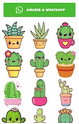 stickers para whatsap Cactus