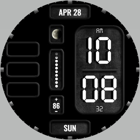 WR 020 Digital Watch Face