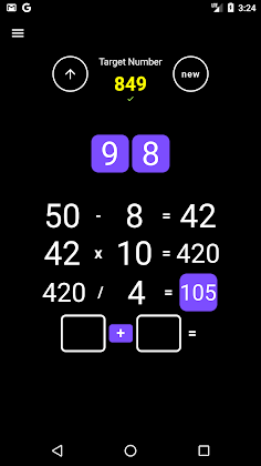 Target Number Game (Maths) - Screenshot 4