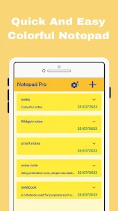 Notepad Pro - Color Notes