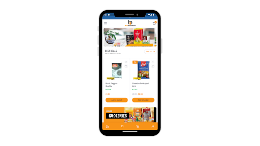 Android application bigbazket screenshort
