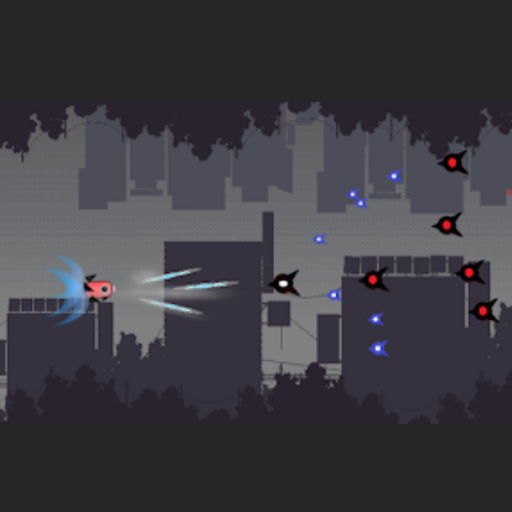 Space shooter -Tik city action logo