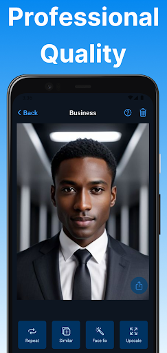 Screenshot of AI Headshot Generator