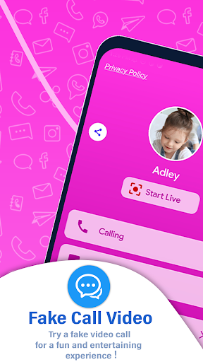 Android application fake call video a for Adley screenshort