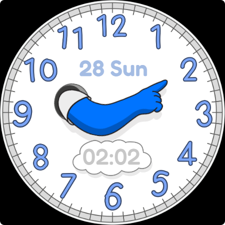 Simple Arm Watch Face