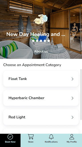 Android application New Day Healing and Wellness screenshort