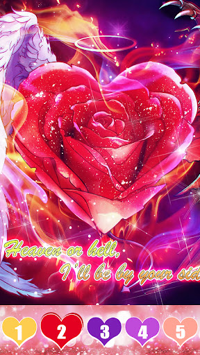 Heart Coloring Games Offline, Free Paint by Number