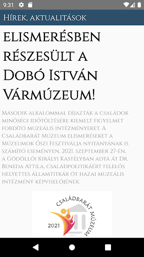Dobó István Vármúzeum - Egri V Screen 3
