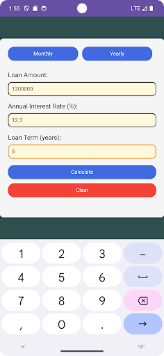 EMI Calc Screen 2