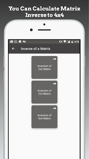 Screenshot of Matrix Operations Calculator