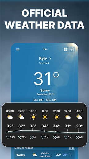 Weather Radar - Live Forecast Screen 2