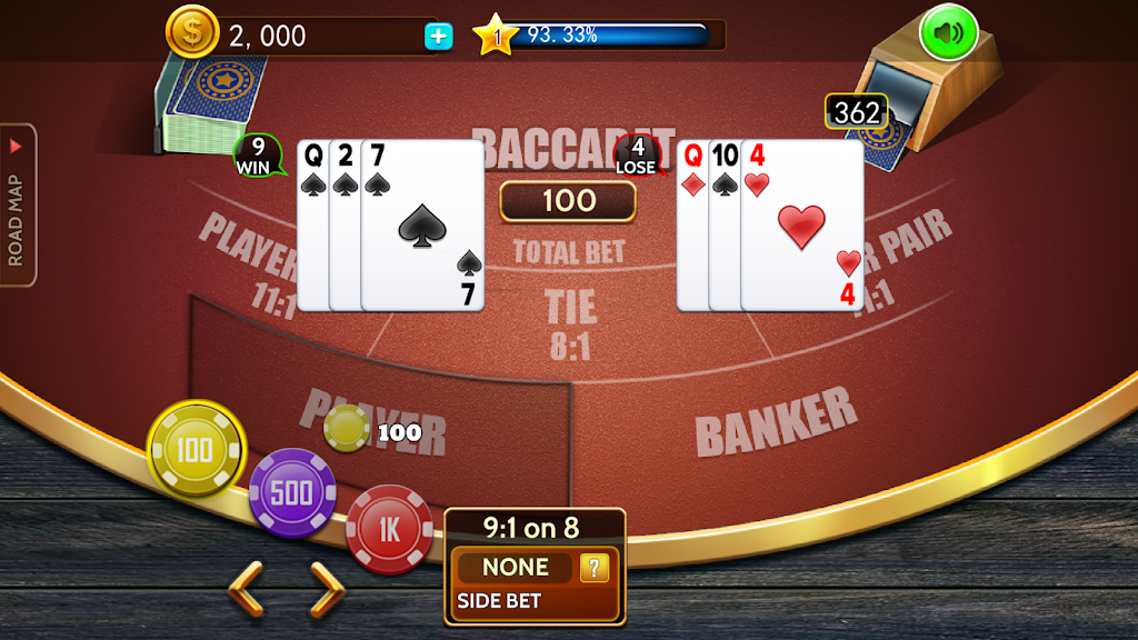 Baccarat casino offline card MOD APK 05