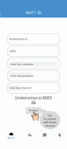 Android application MQTT Dashboard screenshort